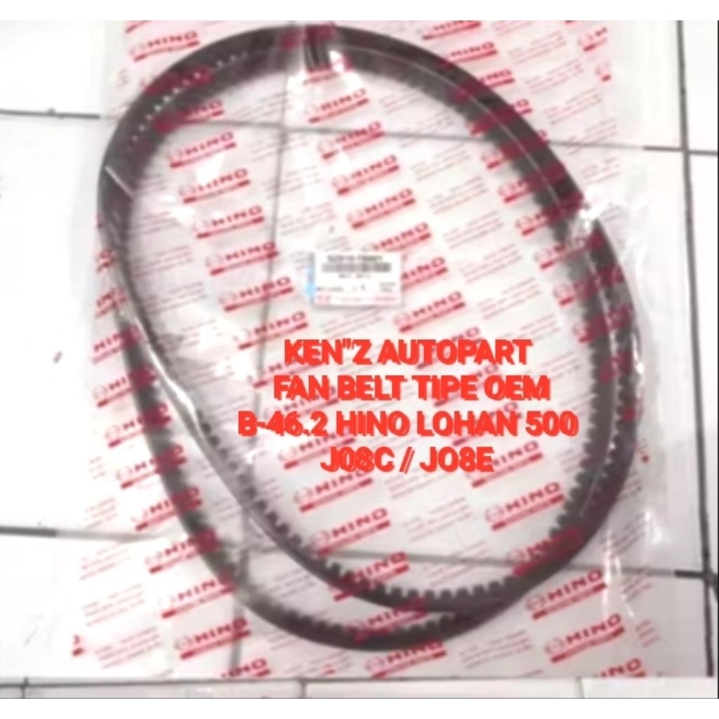 FAN BELT VAN BELT RIB BELT FAN BELT TYPE OEM B-46.2 HINO LOHAN 500 J08C / JO8E