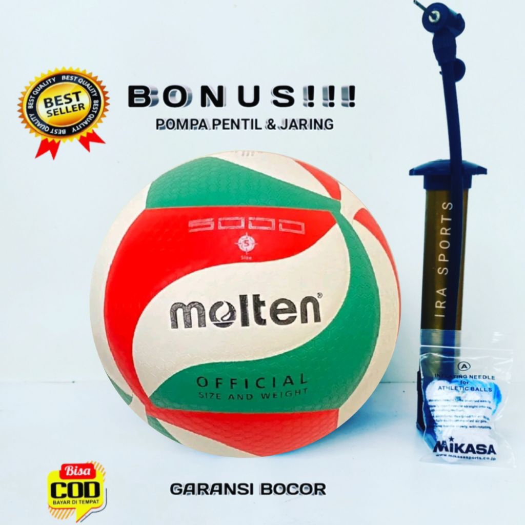 MOLTEN ลูกวอลเลย์บอล ขนาด 5 Molten 5000 วอลเลย์บอล