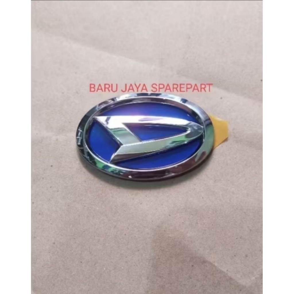 DAIHATSU LOGO EMBLEM BLUE BEGORON CHROME LOGO REAR TRUNK ขนาด 13CM ต้นฉบับ