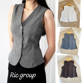Vest Aura rompi wanita premium Atasan kerja wanita korean look