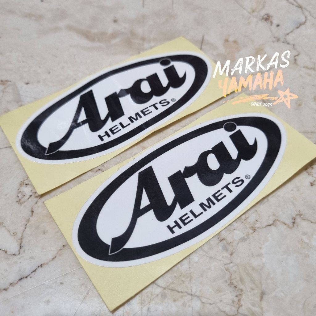 สติ๊กเกอร์หมวกกันน็อค Arai สติ๊กเกอร์ Arai สติ๊กเกอร์หมวกกันน็อค Arai ชุด 2 ชิ้น สติ๊กเกอร์หมวกกันน็