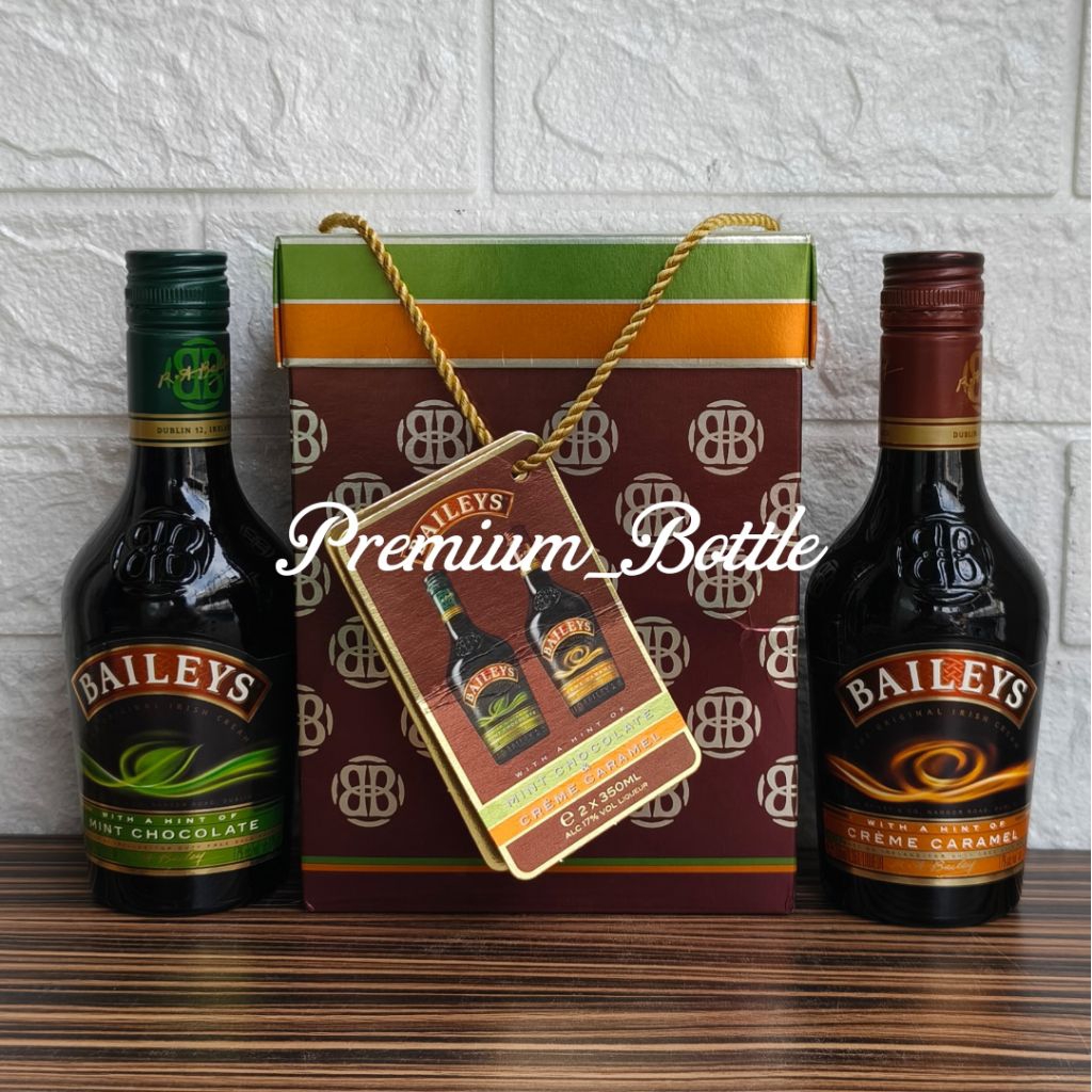 Baileys Mint Chocolate + Creme Caramel 350ml ขวดเปล่า + กล่อง