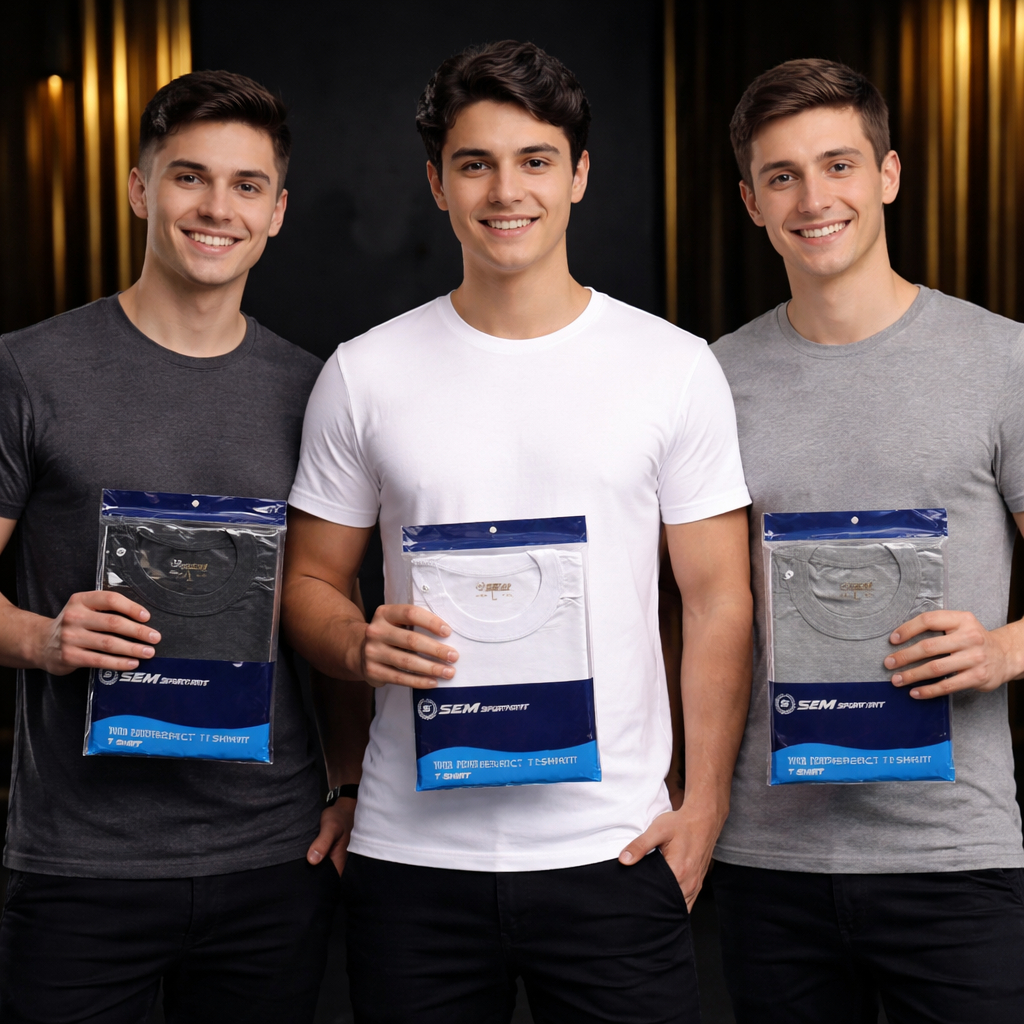 KATUN (6 ชิ้น) SEM Sport 68 เสื้อกล้ามผู้ชาย || SEM SG-SM68 เสื้อยืดผู้ชาย || เสื้อยืดผ้าคอตตอน || เ