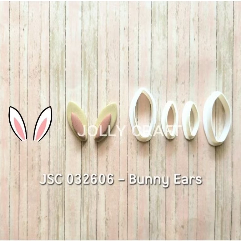 Easter BUNNY EARS เครื่องตัดคุกกี้ (4 ชิ้น/ชุด)