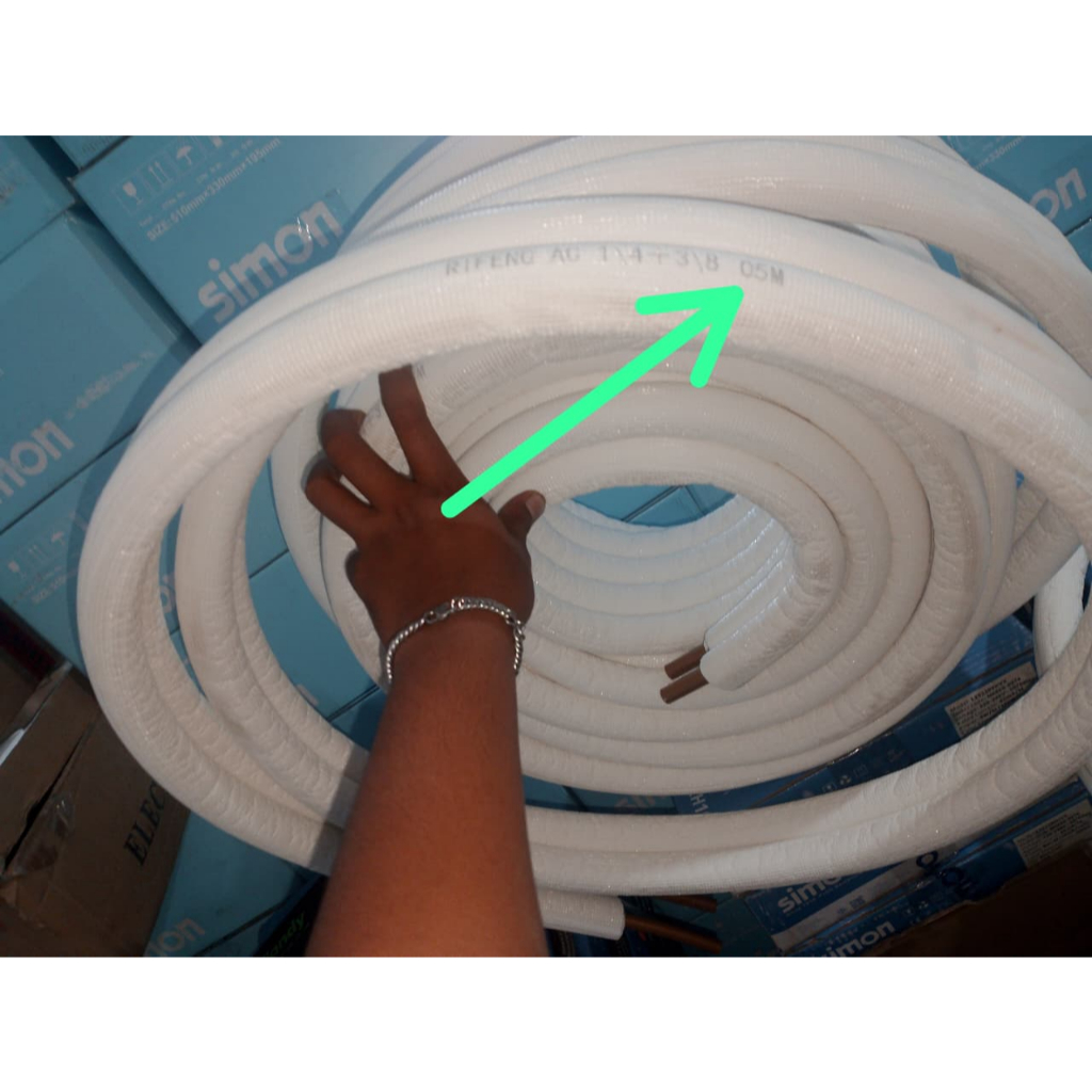AC HOSE + INSULATION 0.5-1PK (1/4"+3/8") rifeng ขายปลีก 5 เมตร