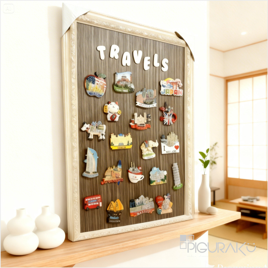 MAGNET FRAME CARVED LBR 16RS 40x60 ซม. สติ๊กเกอร์แม่เหล็ก Travel FRAME Collection