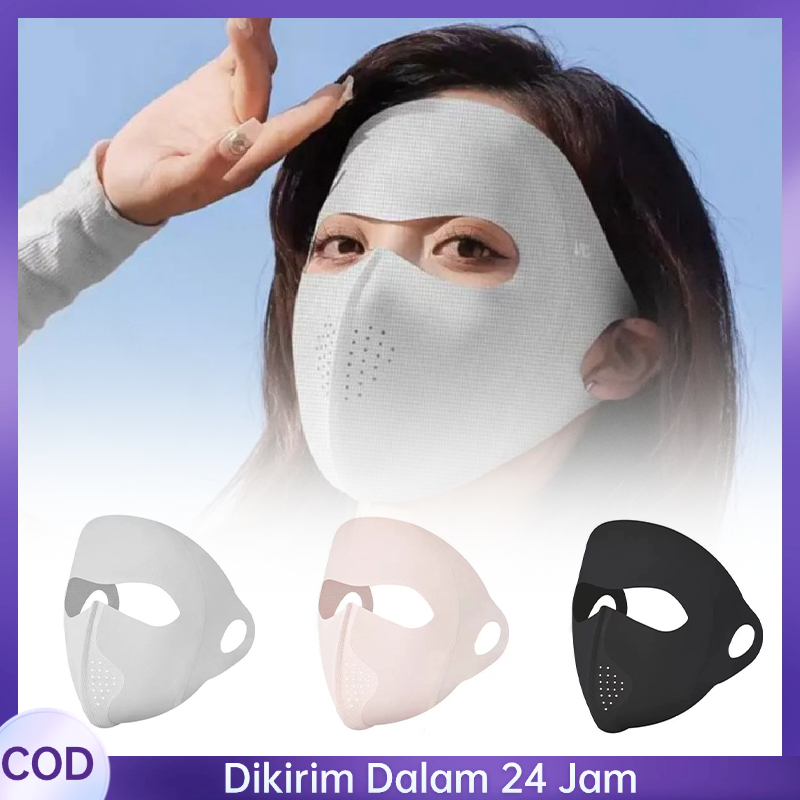 MATAHARI Full Face Sun Protection Face Mask ผู้หญิง Anti-UV Mask บางและเบา Anti-UV Face Fishing Mask