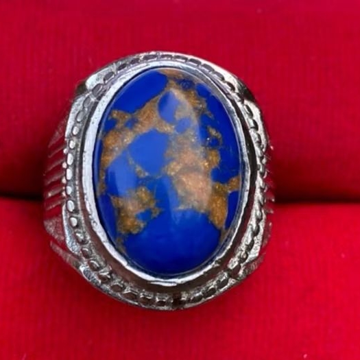 BLUE MIZONE COMPOSITE TURQUOISE RING SUPER LUXURY ALPACA