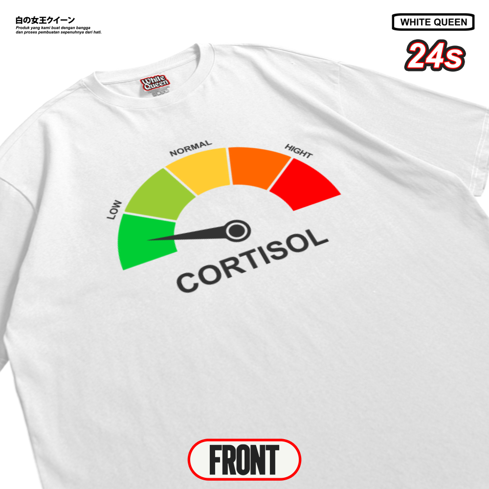 เสื้อยืด White Queen / Low Cortsol Level / Cotton 24s