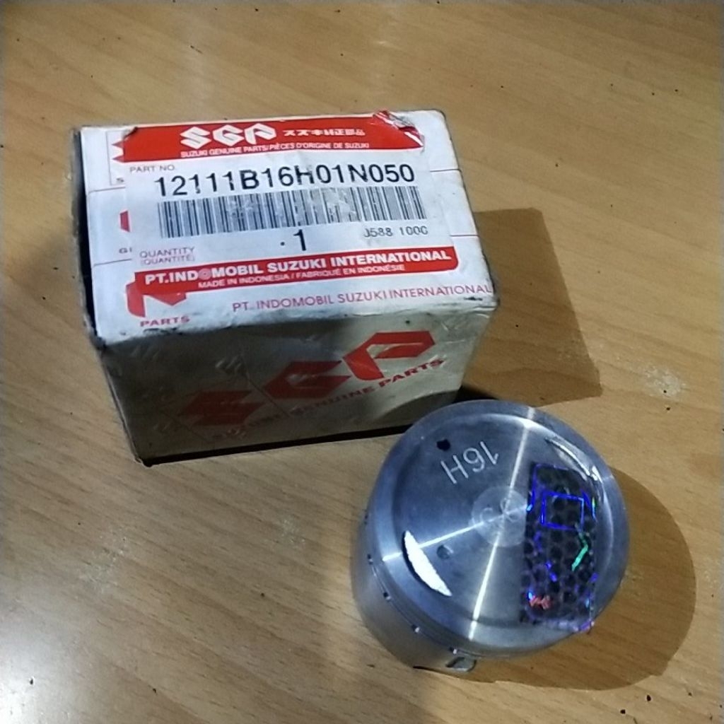 PISTON OS 0.5 SUZUKI SHOGUN NEW 125 INJECTION ORIGINAL SGP JAPAN 12111B16H01N050 PT INDOMOBILE SUZUK