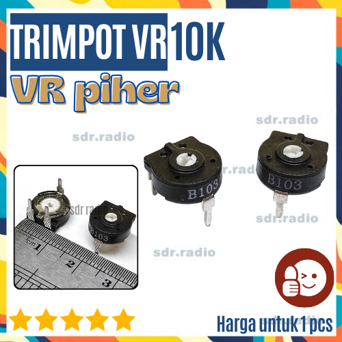 Trimpot PIHER 10K Original Spain VR Variable Resistor Small Variable Resistor potentiometer ใช้ใน us