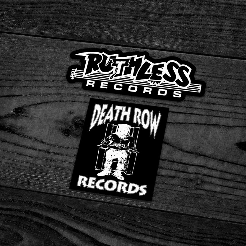RUTHLESS RECORDS / DEATHROW RECORDS - สติ๊กเกอร์ RUTHLESS RECORDS / DEATHROW RECORDS (BOOT)