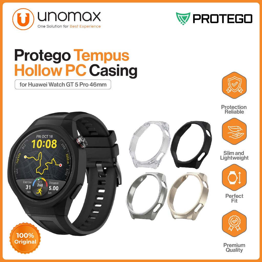 เคสนาฬิกา Huawei Watch GT 5 Pro 46mm Protego Temple Hollow PC Casing (PT-041)