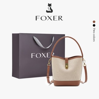 FOXER Tas Selempang Wanita Totebag Wanita Tas Bahu Tas Ember