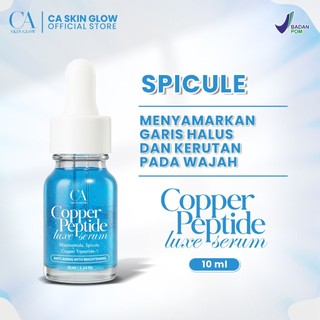 CA Skin Glow Serum Copper Peptide – Membantu Mencerahkan & Merawat Kulit Wajah sertam memudarkan Flek hitam – BPOM 10ml