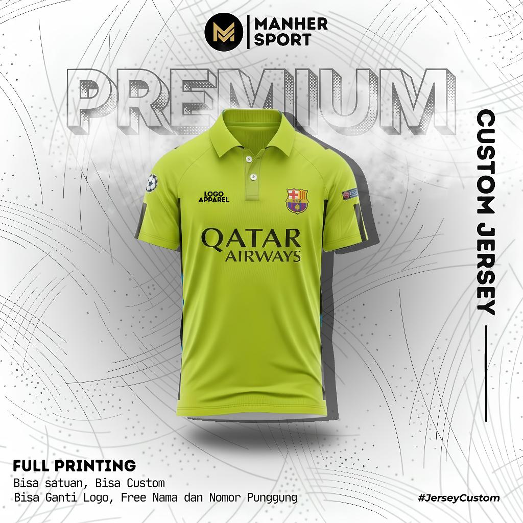 BARCELONA JERSEY 2014 2015B 3RD THIRD พิมพ์เต็ม