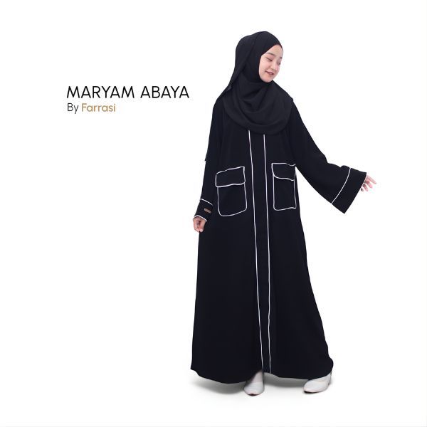 Farrasi Abaya Maryam / ABAYA BASIC / ABAYA TURKEY / ABAYA BLACK
