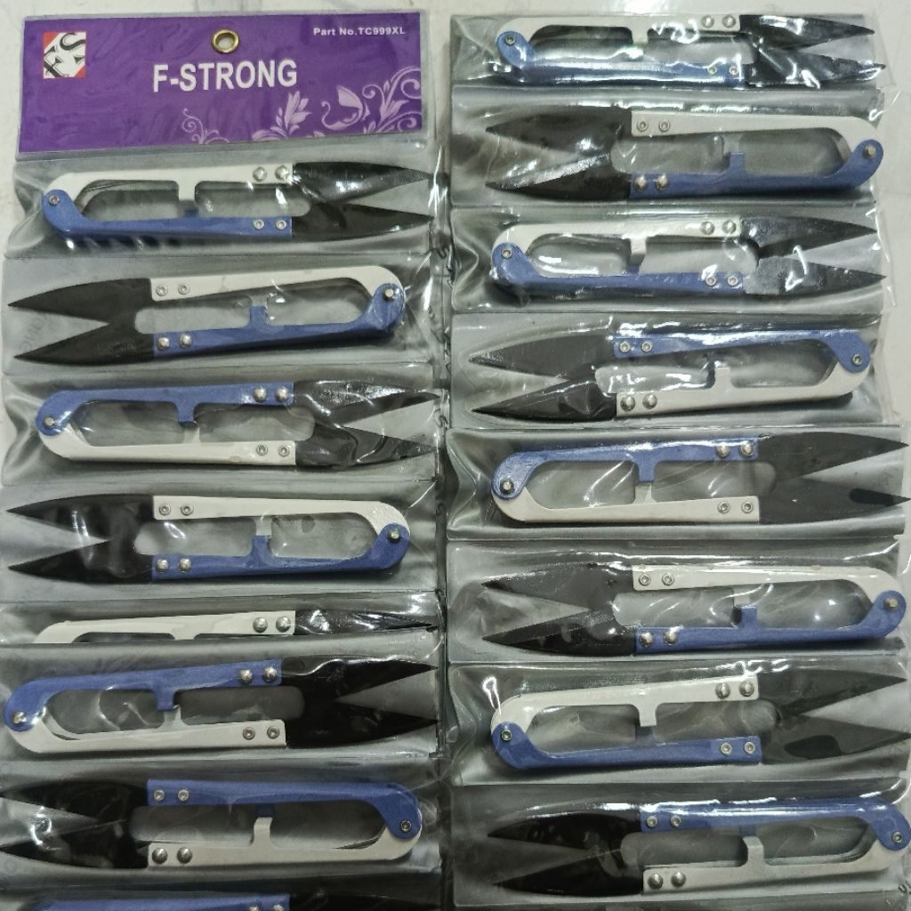 12 ชิ้น (โหล) FS 999 XL BLUE/WHITE กรรไกรตัดด้าย
