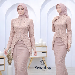 Kebaya Tille Premium Wanita Set Rok Batik Songket Elegan Kondangan Wisuda Hijab Friendly
