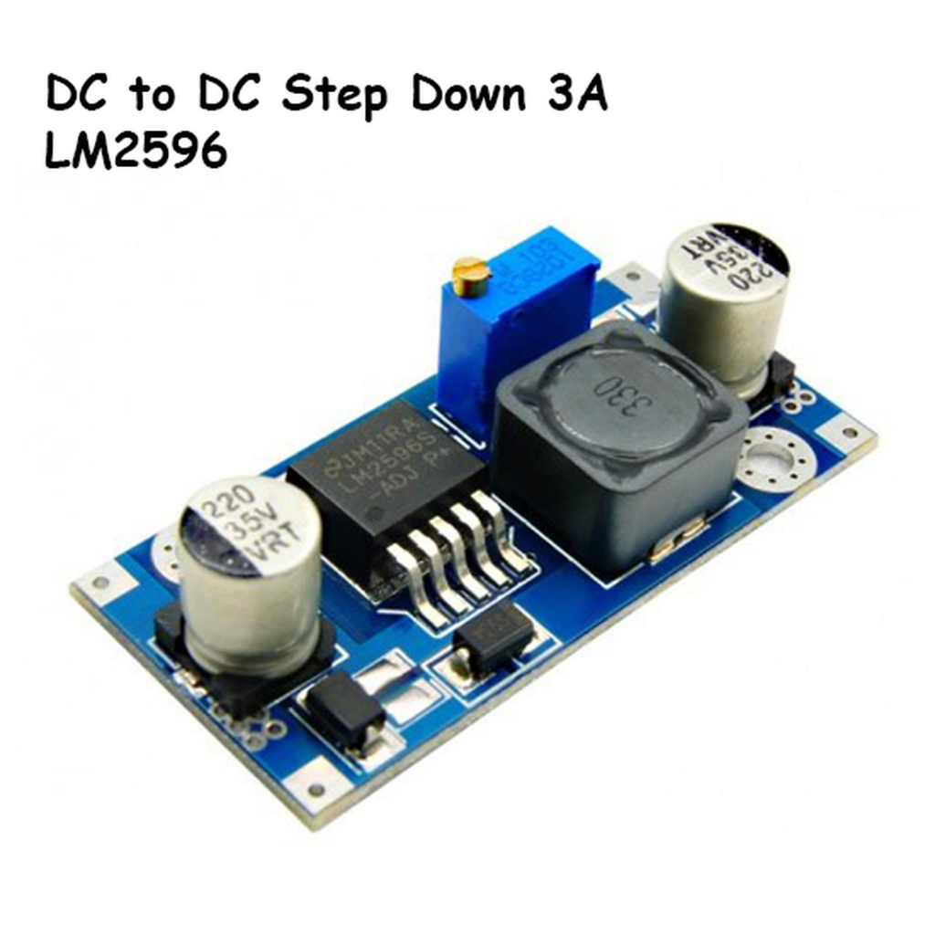 ขั้นตอนลง LM2596 ปรับ DC เป็น DC ขั้นตอนลง 3A Buck Converter / Stepdown LM 2596 แหล่งจ่ายไฟ