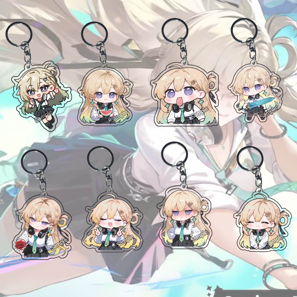 HP GANTUNGAN Key chain Wuthering Waves Lynae part 01- - Key Chain - สายห้อยมือถือ - ของที่ระลึก - พวงกุญแจอนิเมะ - เกม - พวงกุญแจ