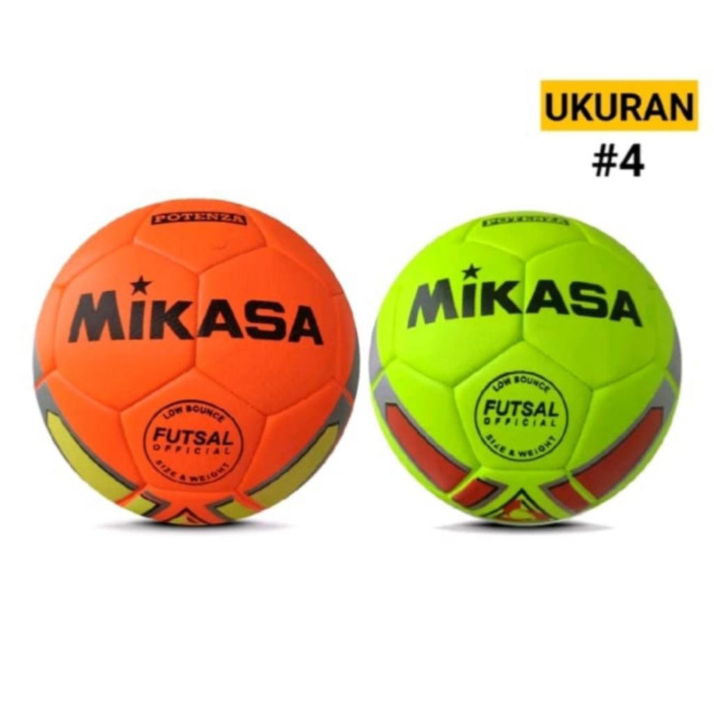 ลูกฟุตซอล MIKASA MIKASA POTENZA Size 4 Leather Vu Material