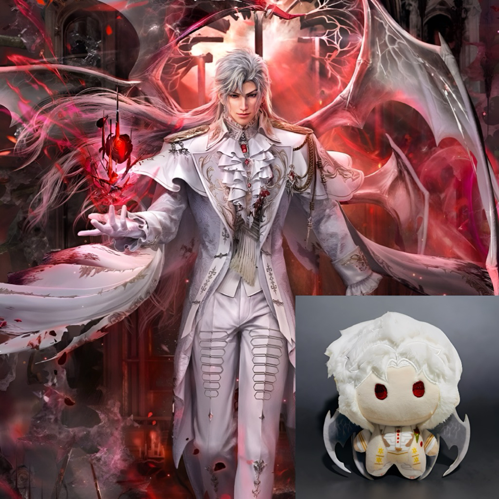 กระเป๋าตุ๊กตาแบบแขวน Sylus 12 ซม. Love And Deep Space SilverWing Fiend ตุ๊กตาปุย
