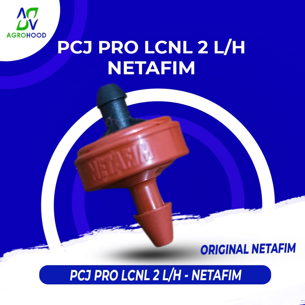 PCJ Emmiter Driper 2 L/H - บรรจุภัณฑ์ NETAKIM ดั้งเดิม 100 ชิ้น