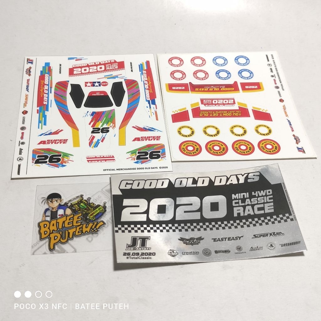 TAMIYA MINI 4WD สติ๊กเกอร์ ASTUTE GOD STC ต้นฉบับ