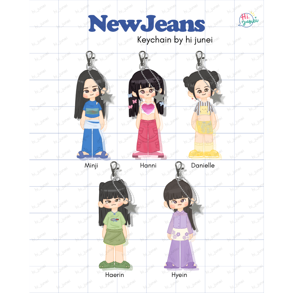 Hi Junyi - พวงกุญแจ Newjeans NJZ NJ MHDHH