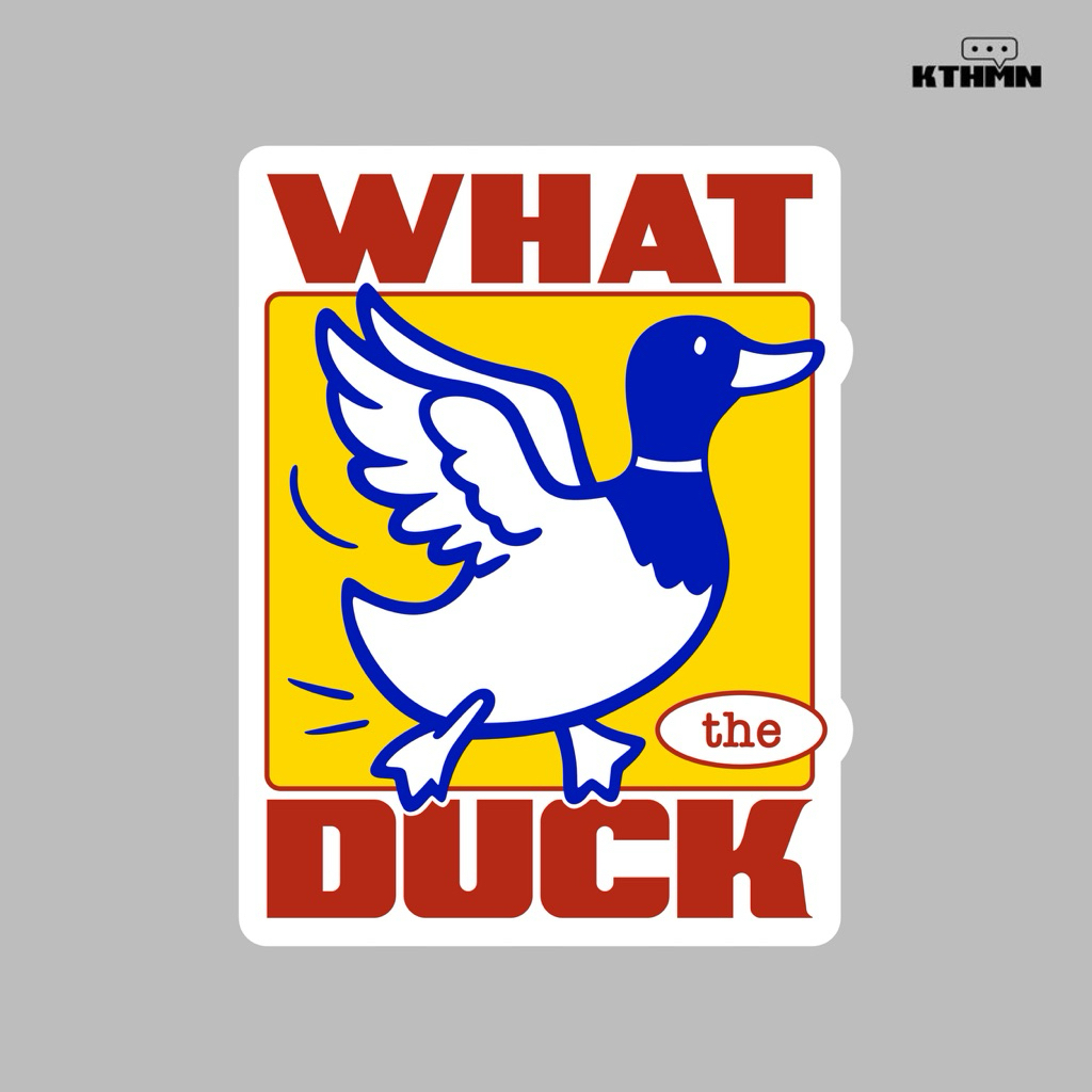 What the Duck - สติ๊กเกอร์ไวนิล | เอสเอส - 138
