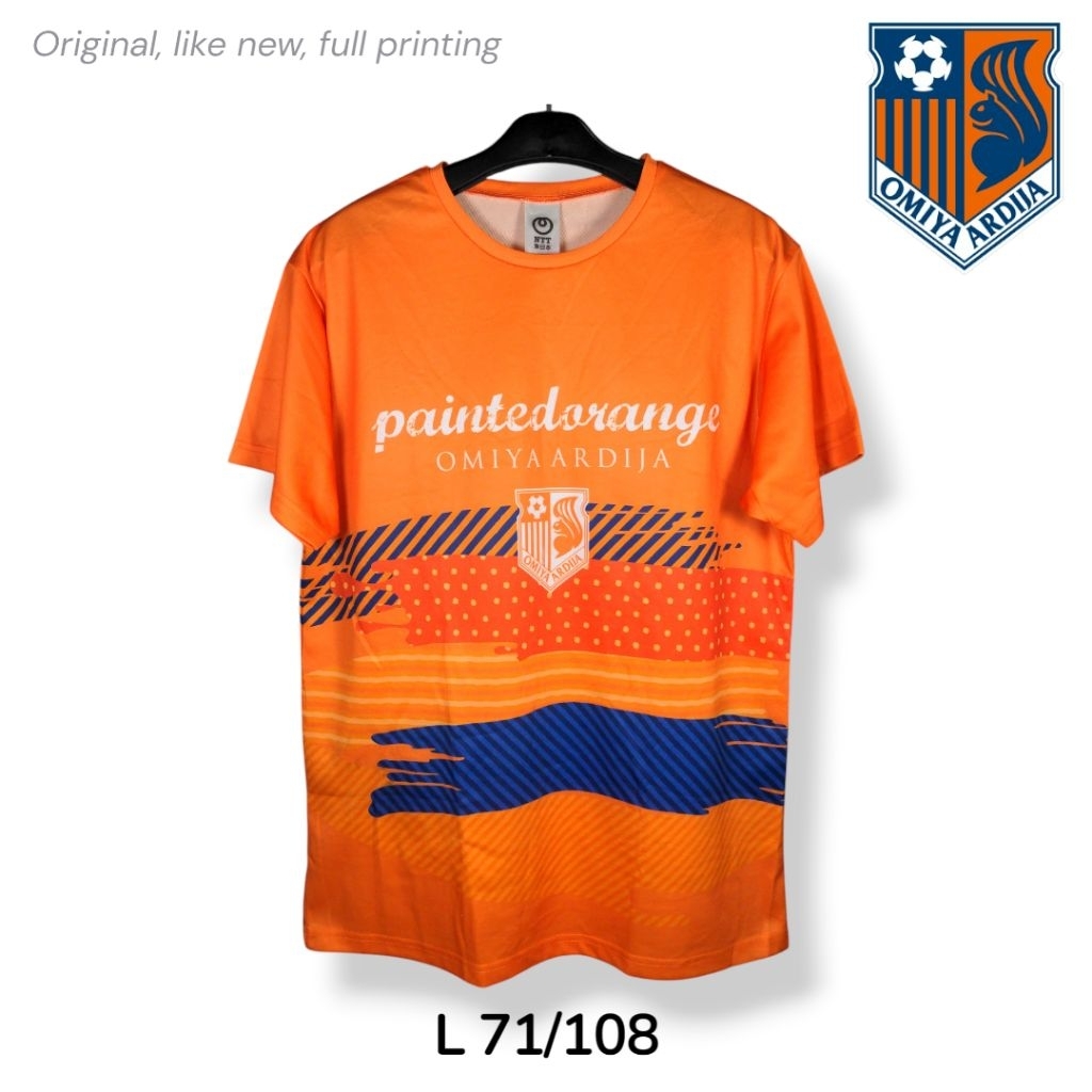NTT x Omiya Ardija กลับหมายเลข 12 Jersey Club ฟุตบอล J-League ญี่ปุ่น Size L ทาสีสีส้ม