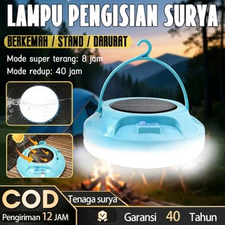 [Beli 1 Gatis 1]Lampu Darurat Tenaga Surya Super Terang Lampu Darurat UFO 1800W Lampu Gantung Berkemah LED Tahan Air IP67 Lampu Luar Ruangan Lentera Portabel Lampu Tenaga Surya + Isi Ulang USB Lampu Emergency