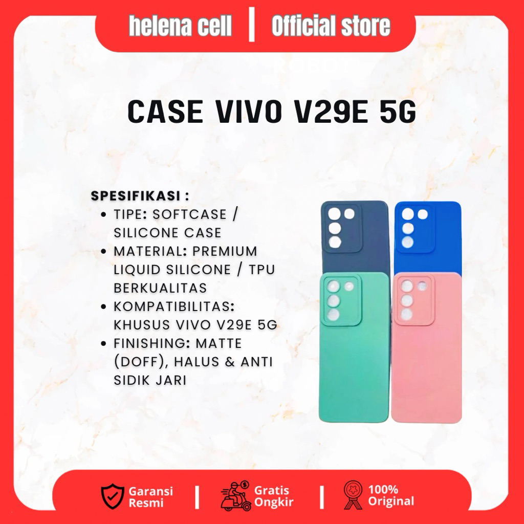 เคส Vivo V29E 5G สีพื้น