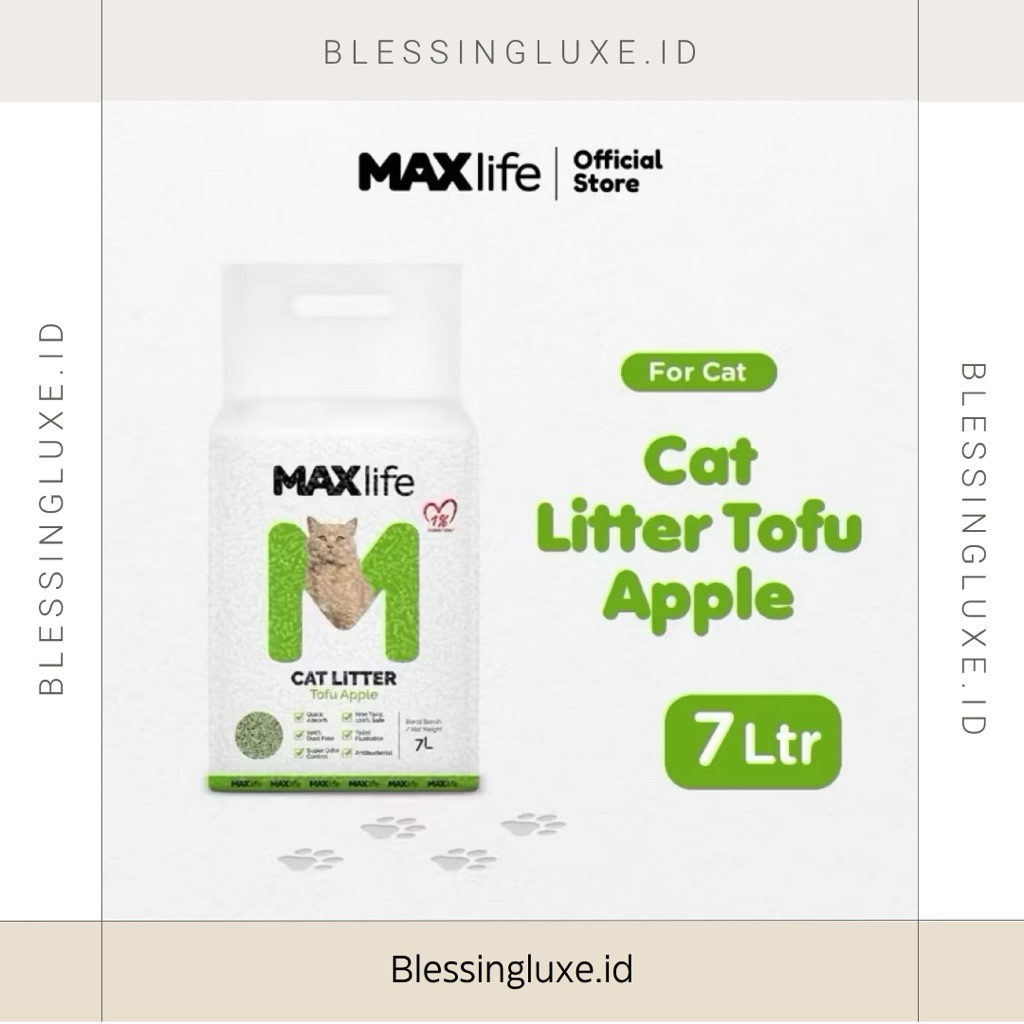 MAXLIFE APPLE CAT SAND สําหรับ ANABUL CAT SAND 7L