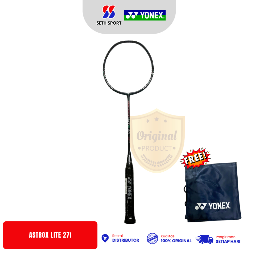 ไม้แบดมินตัน Yonex Astrox Lite 27i 5UG5 ดั้งเดิม - สีกรมท่าเข้ม [ฟรีกระเป๋าเจาะ]