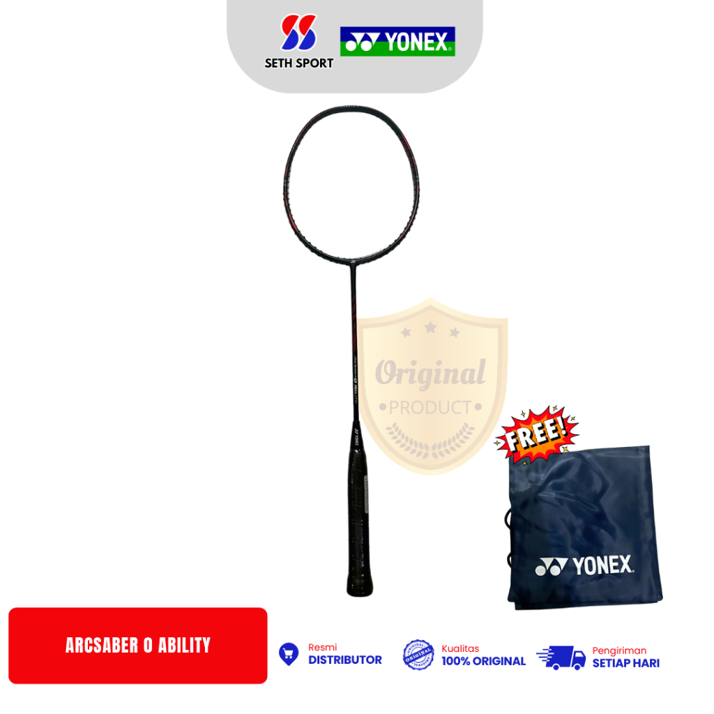 ไม้แบดมินตัน Yonex Arcsaber 0 Ability ของแท้ - สีดํา