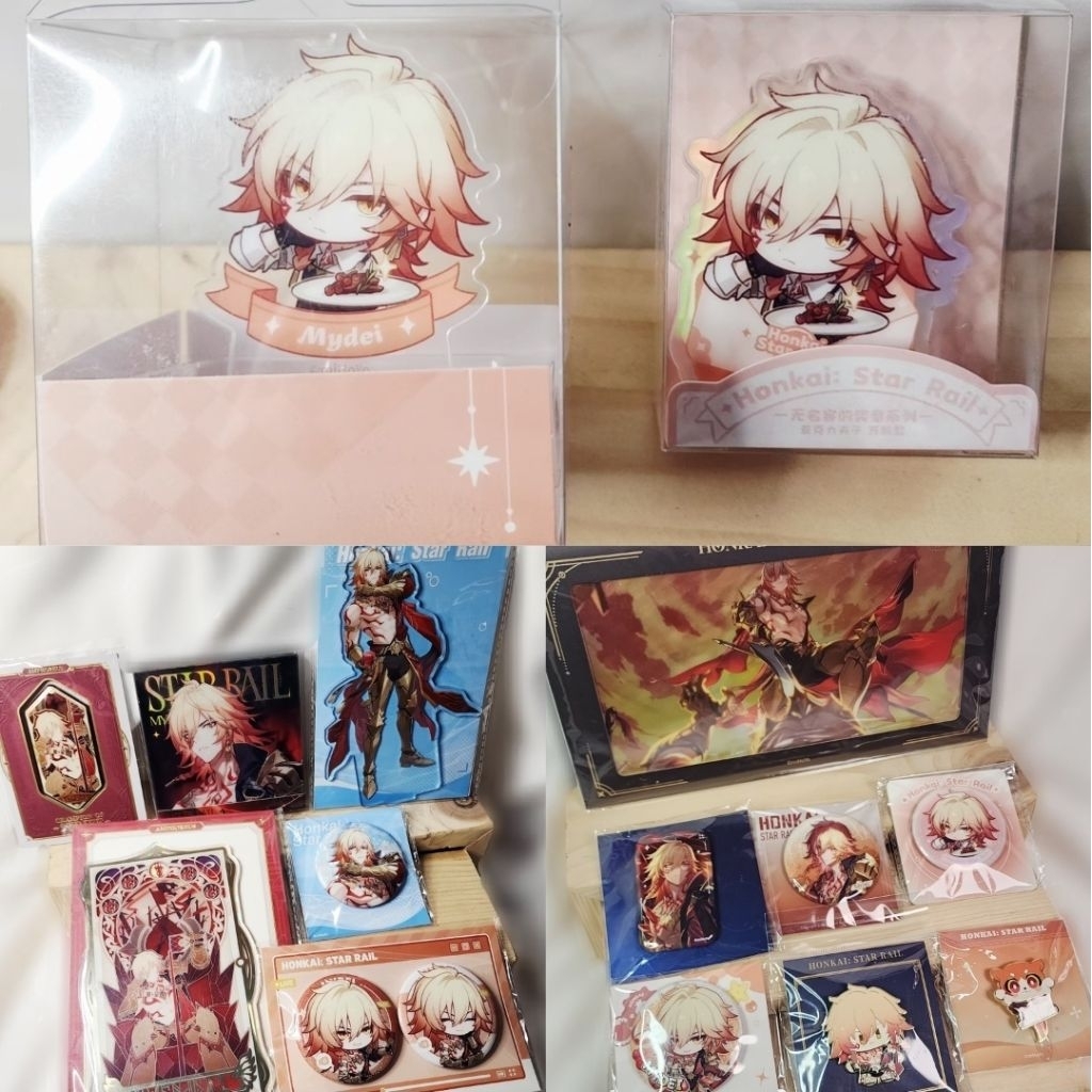 Ready Original Mydei Mydeimos Honkai Star Rail HSR Badge Pin อะคริลิค Standee พวงกุญแจ Merch Mihoyo 