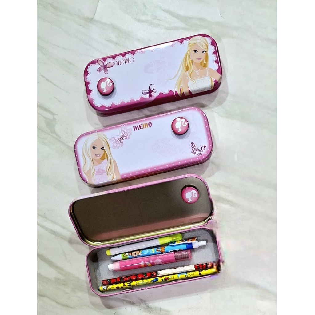 Tin Pencil Case Barbie - สินค้าเกาหลี