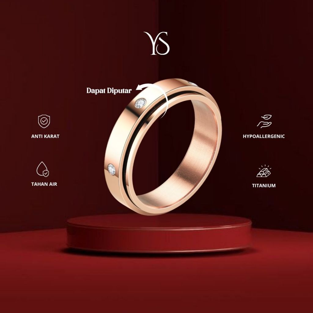 ความวิตกกังวล Ring Diamond - MINIMALIST Ring