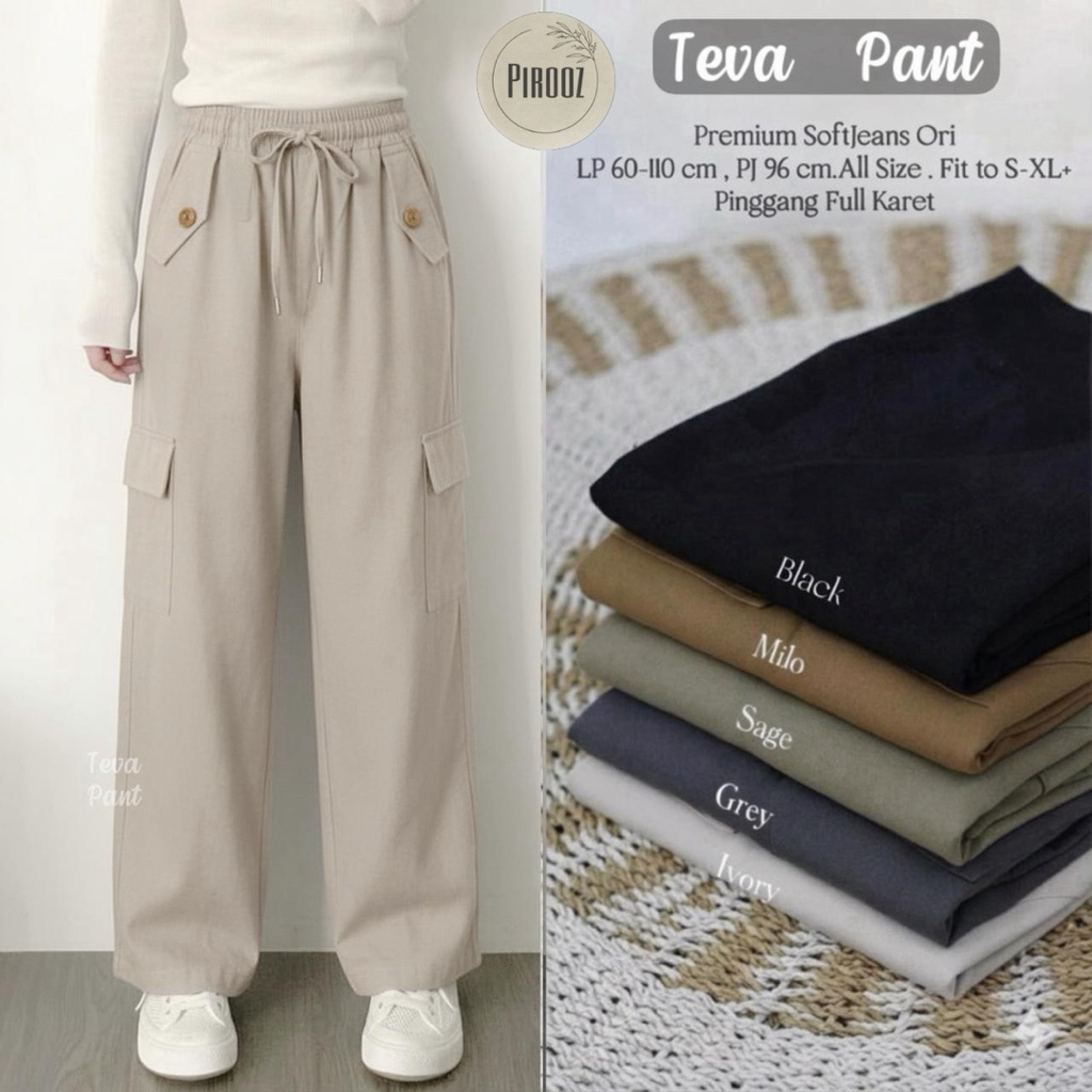 กางเกงขายาวผู้หญิง Teva Pant by Pirooz Realpict