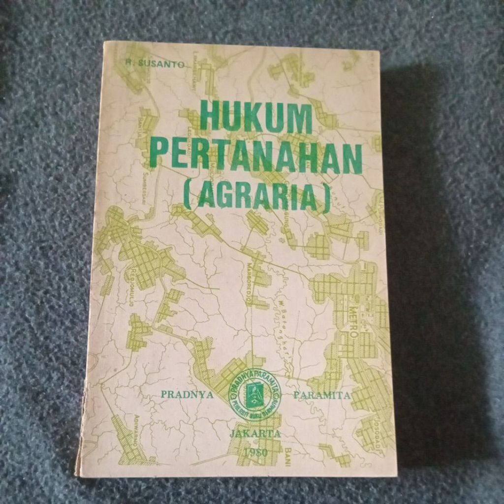 หนังสือกฎหมายบกอาเกรเรีย - R Susanto