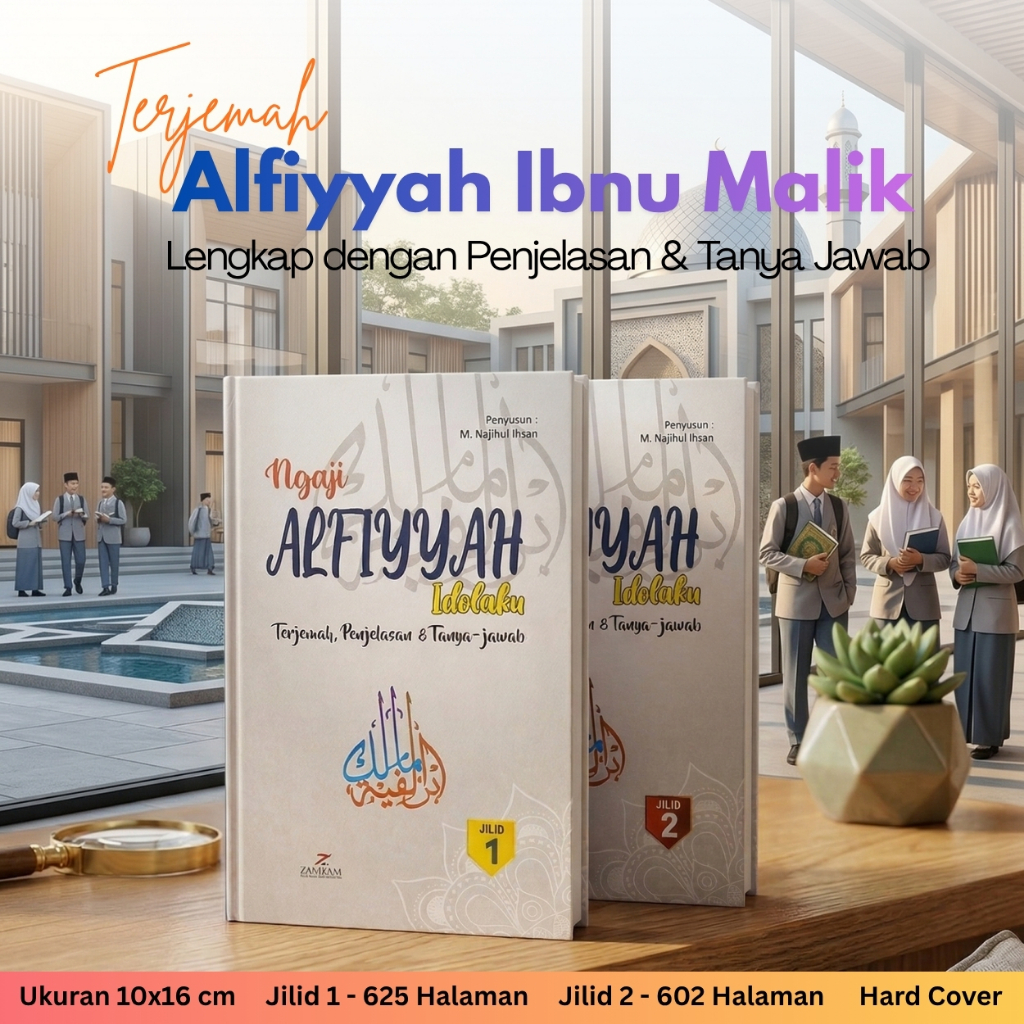 การแปลของ Alfiyah Ibn Malik 2 เล่มกระเป๋า | นาวู โชโรฟ | Alfiyah Ibn malik | ที่กด Lirboyo