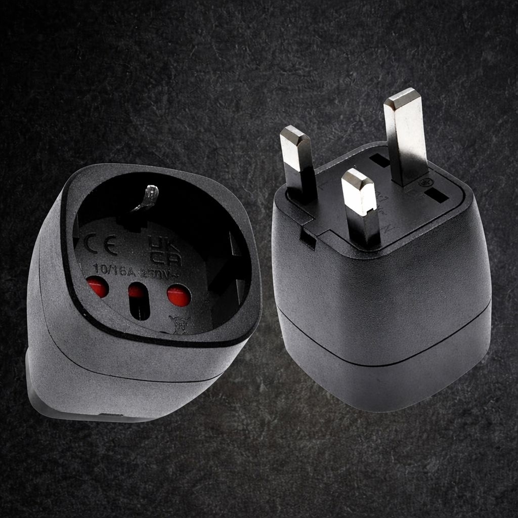 Eu to UK Plug Adapter Standard Socket Travel Converter UK 3PIN To Eu / Type C Type E/F Type J Type L