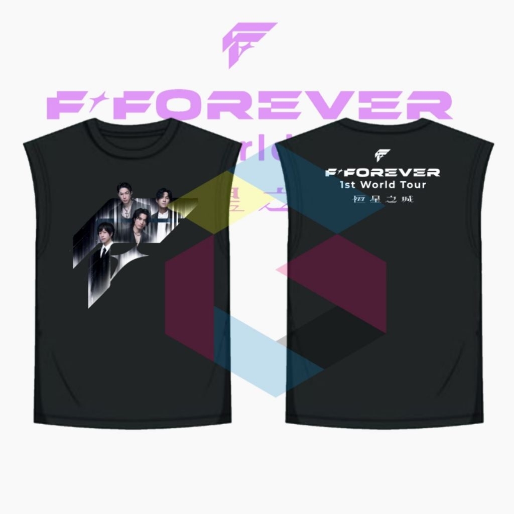 FF FEVER WORLD TOUR CONCERT 2026 SLEEVELESS SHIRT F4 F-FOR YAN MANDARIN SINGER TAIWAN JERRY VANNESS 