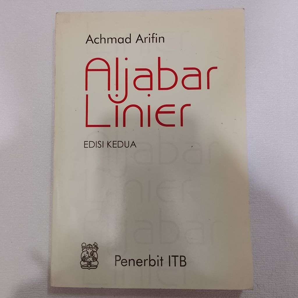 Aljabar Linear Book SECOND EDITION ITB สํานักพิมพ์