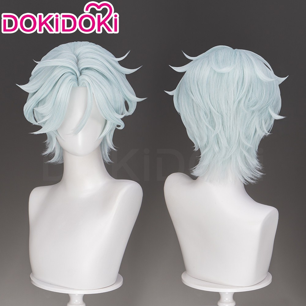 [READY JKT] Doki Doki - Ifa Wig - วิกผมคอสเพลย์ Genshin Impact Ifa - วิกผมมิ้นต์อ่อนสั้น