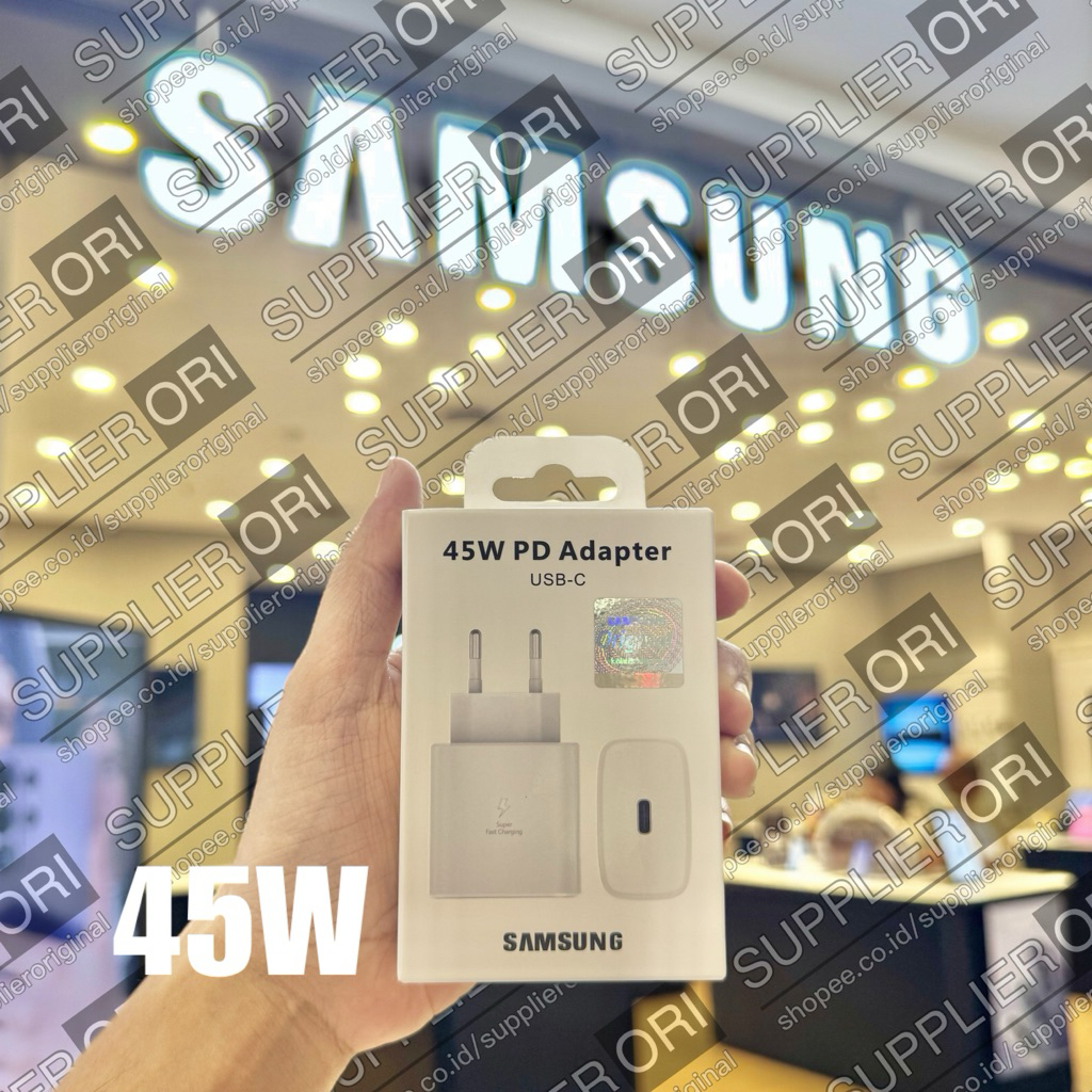 SAMSUNG 45W Fast Charging USB Charger Head Adapter Type C Head Original 100%