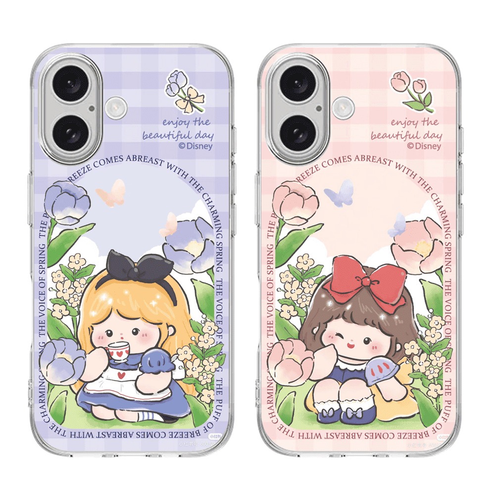 HP (KP02) Glossy Clear Case แฟชั่นโปร่งใสเจ้าหญิงการ์ตูน motif พร้อมสําหรับ POCO F6 X6 PRO M7 PRO F7