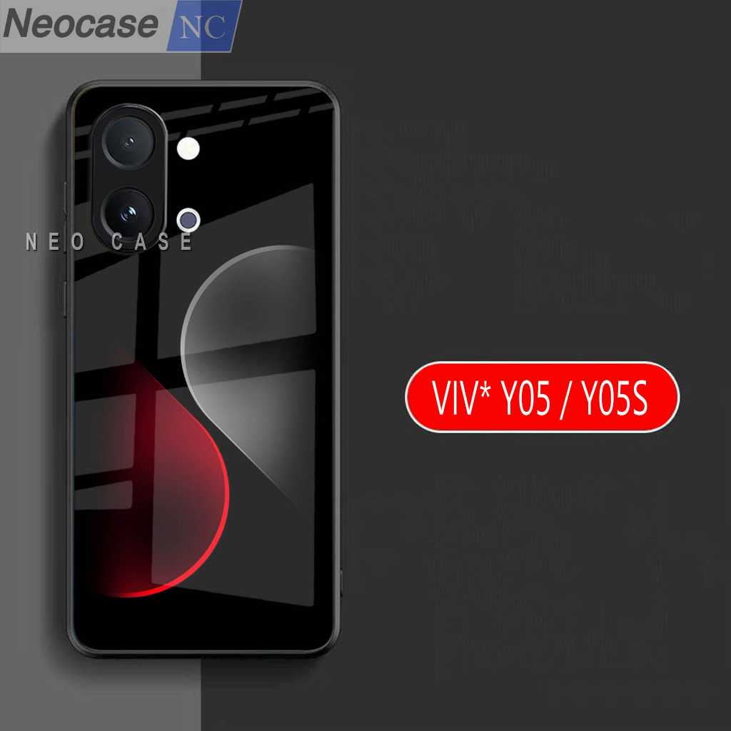 SoftCase Glass Kaca VIVO Y05 / Y05S - Casing HP VIVO Y05 / Y05S Case HP Y05 - N208